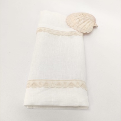 Toalla de Bautismo Romantic Lino JOL Toalla de Bautismo Romantic Lino JOL