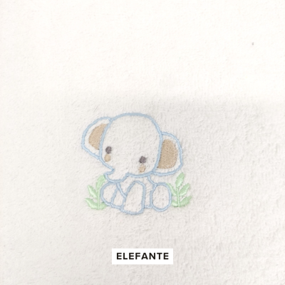 Babero Felpa Blanco Selva Personalizable