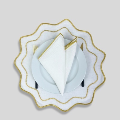 Mantel individual/Servilleta Oro/Plata Lino JOL/COL