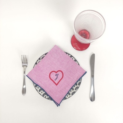 Mantel Individual/Servilleta Perfect Heart