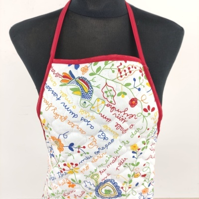 Delantal Acolchoado Enamorados