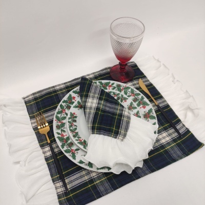 Mantel individual/Servilleta/Camino de Mesa Square FOL