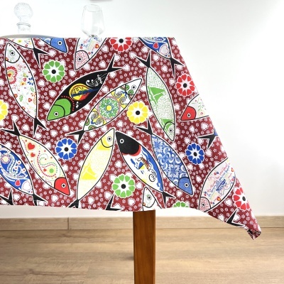 Mantel Algodón Sardinas