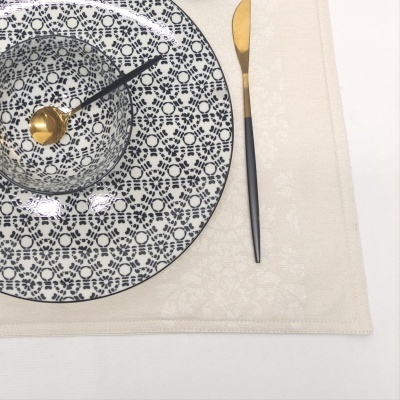 Mantel Individual Algodón Beige Varzy