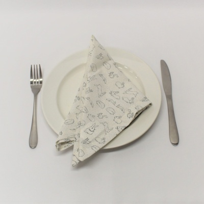 Mantel Individual Duplo Easter Coelhos