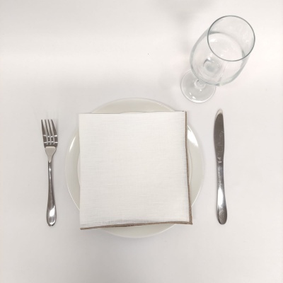 Servilleta Hober Lino Blanco COL