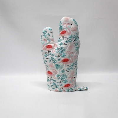 Manopla y Agarrador Acolchado Flamingo