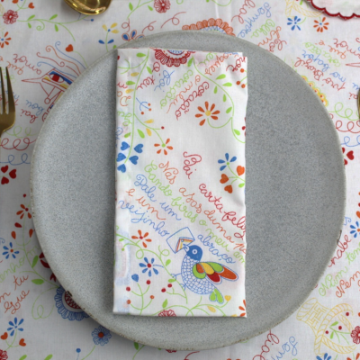 Mantel Individual/Servilleta Enamorados