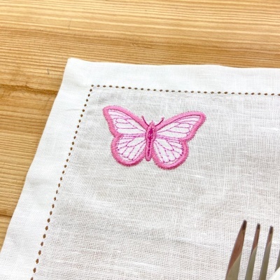 Servilleta/Mantel Individuales Mariposas Lino JOL/COL