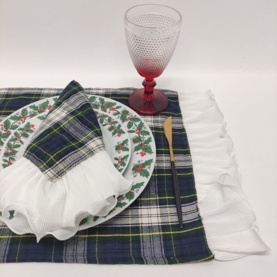 Mantel individual/Servilleta/Camino de Mesa Square FOL