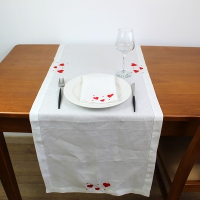 Servilleta/Mantel Individual Enamorados Lino JOL/COL