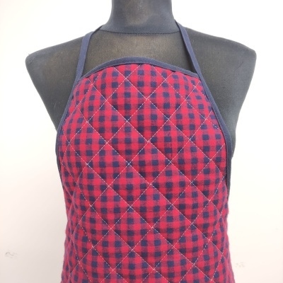 Delantal Acolchoado Cuadrícula