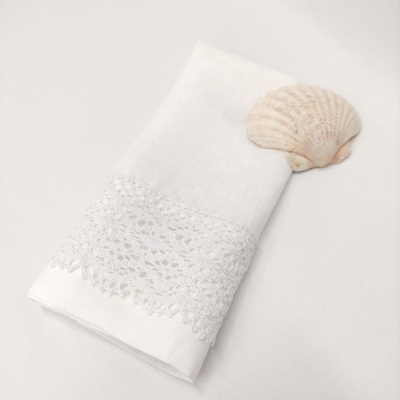 Toalla de Bautismo Papoila Lino JOL Toalla de Bautismo Papoila Lino JOL