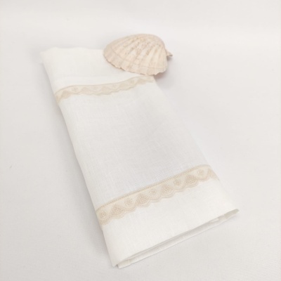 Toalla de Bautismo Romantic Lino JOL Toalla de Bautismo Romantic Lino JOL