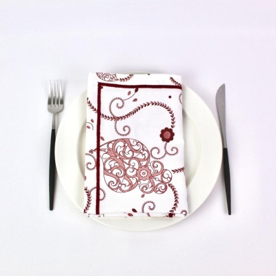 Mantel Individual/Servilleta/Camino de mesa Viana Red Rollo