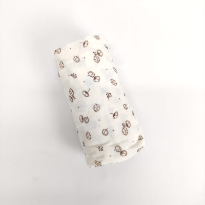 Sábana Bajera Bebé Musselina Flor de Algodão