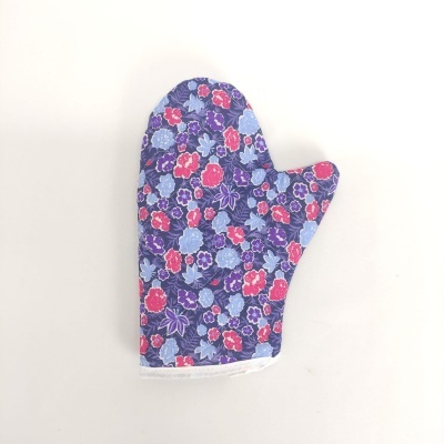 Manopla y Agarrador Acolchado Flores