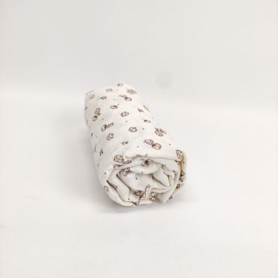 Sábana Bajera Bebé Musselina Flor de Algodão