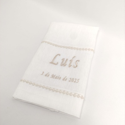Toalla de Bautismo Paint Lino JOL Toalla de Bautismo Paint Lino JOL
