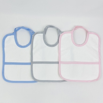 Babero Bebé Cuadrado Con plástico