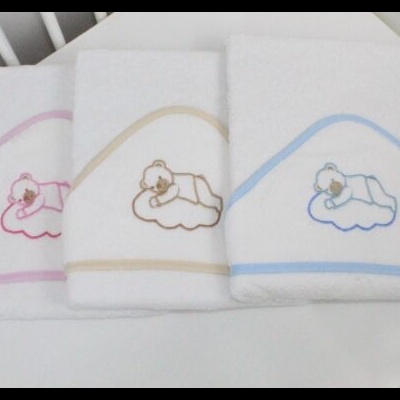 Toalla Baño Bebé Oso Nube