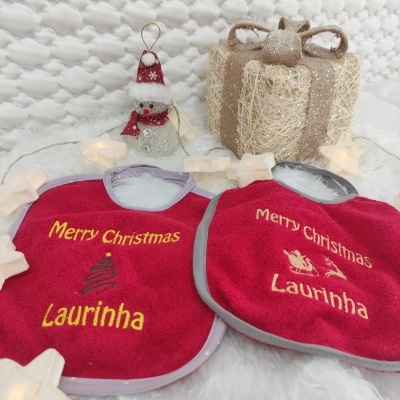 Babero Felpa Trineo Personalizable