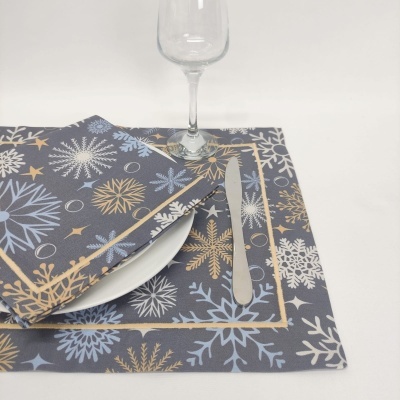 Mantel Individual/Servilleta/Camino de mesa Snowflake