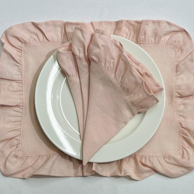 Mantel Individual/Servilleta/Camino de Mesa Volante Marilu Lino COL