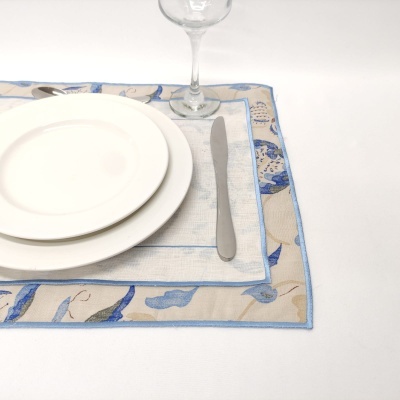 Mantel Individual Doble Light Blue