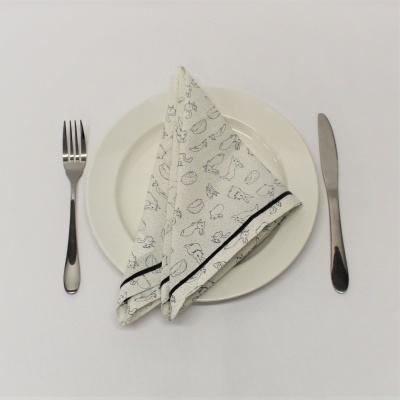 Mantel Individual Duplo Easter Coelhos