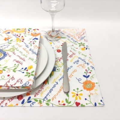 Mantel Individual/Servilleta/Camino de mesa San Valentín