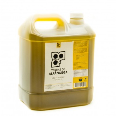 Recipiente plástico com azeite virgem Terras de Alfândega