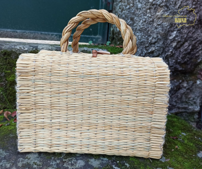 Cesta de junco com fecho Natural Nº4