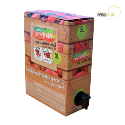 Sumo de Morango + Maçã espremido emb. 3 litros