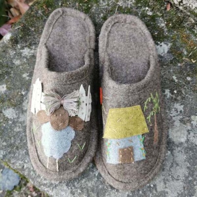 Chinelo burel ovelha tam. 41/42