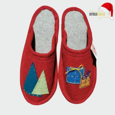 Chinelo burel natal vermelho tam. 41/42