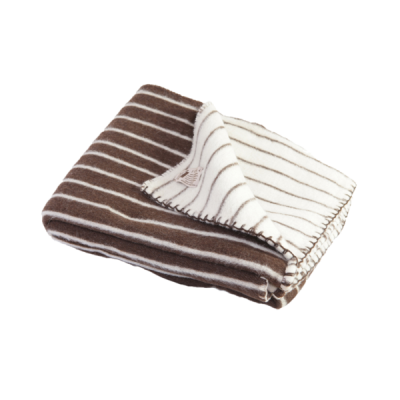 Cobertor Riscas Casal 100% Lã