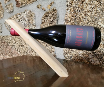 Suporte madeira para garrafas