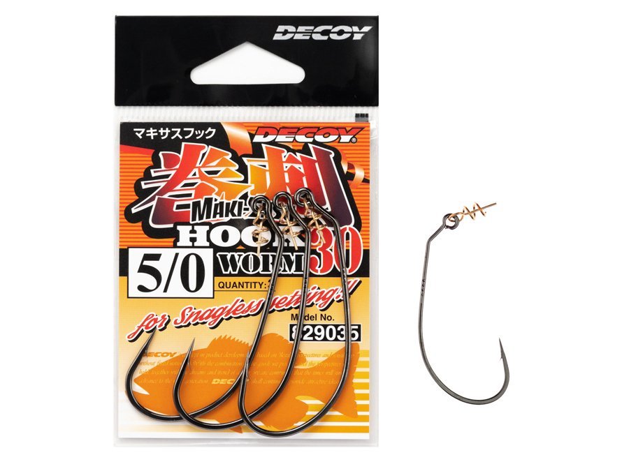 DECOY&#x20;HOOKS&#x20;WORM&#x20;30&#x20;MAKISASU&#x20;HOOK