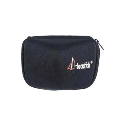 Estojo preto com fecho e logótipo tacktick