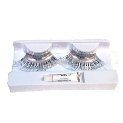 Conjunto de pestanas postiços com cola