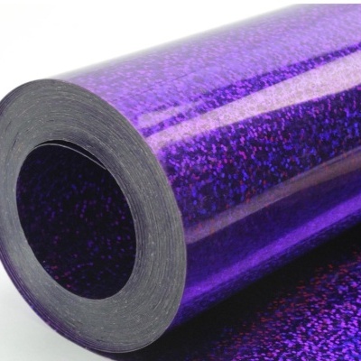 Rolo de vinil autocolante holográfico roxo