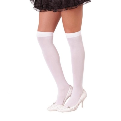 Meias brancas altas