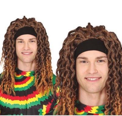 Peruca Rastafari com fita