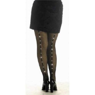 Meia-calça decorada com strass