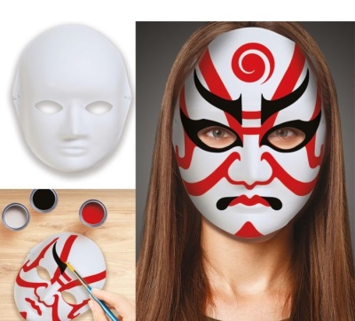 Careta branca para pintar