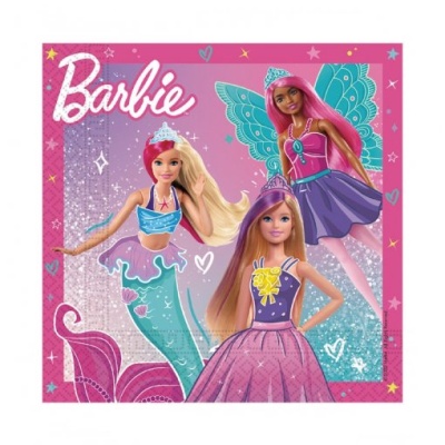 20 Guardanapos 33cm Barbie Fantasy