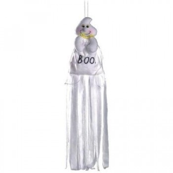 Fantasma pendurado decorativo branco com texto BOO