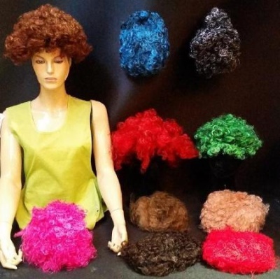 Peruca de palhaço encaracolada