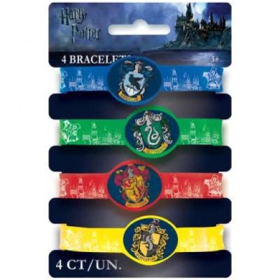4 Pulseiras Elásticas Harry Potter